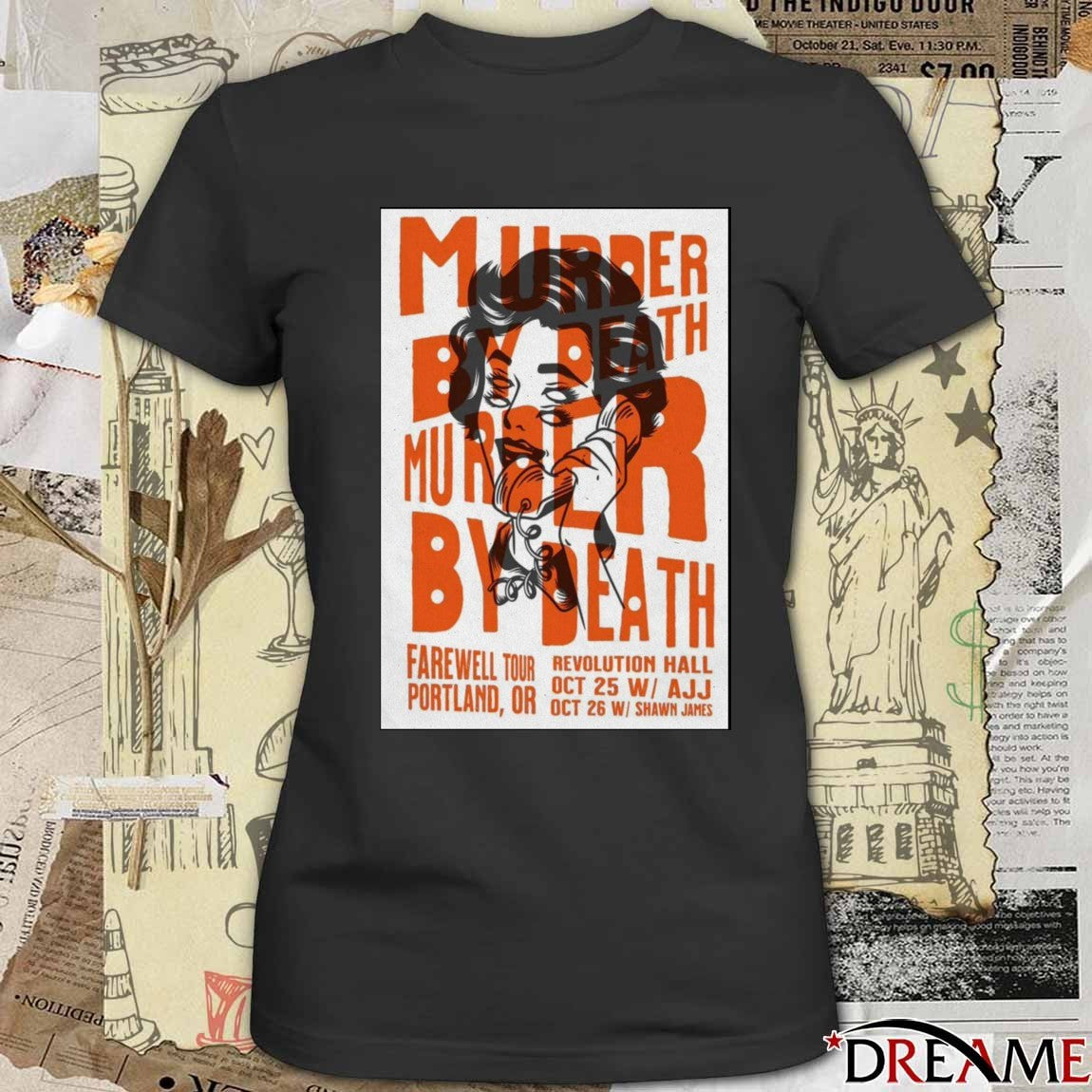Poster Murder By Death Farewell Tour October 25-26 2025 Portland Oregon t-shirt