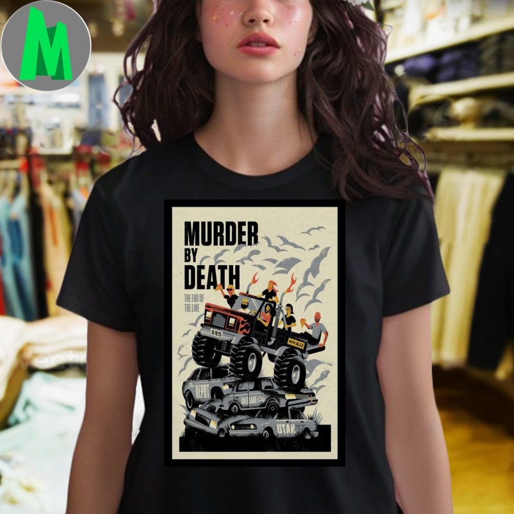 Poster Murder By Death Tour Salt Lake City, Utah 10.19.2025 Shirt