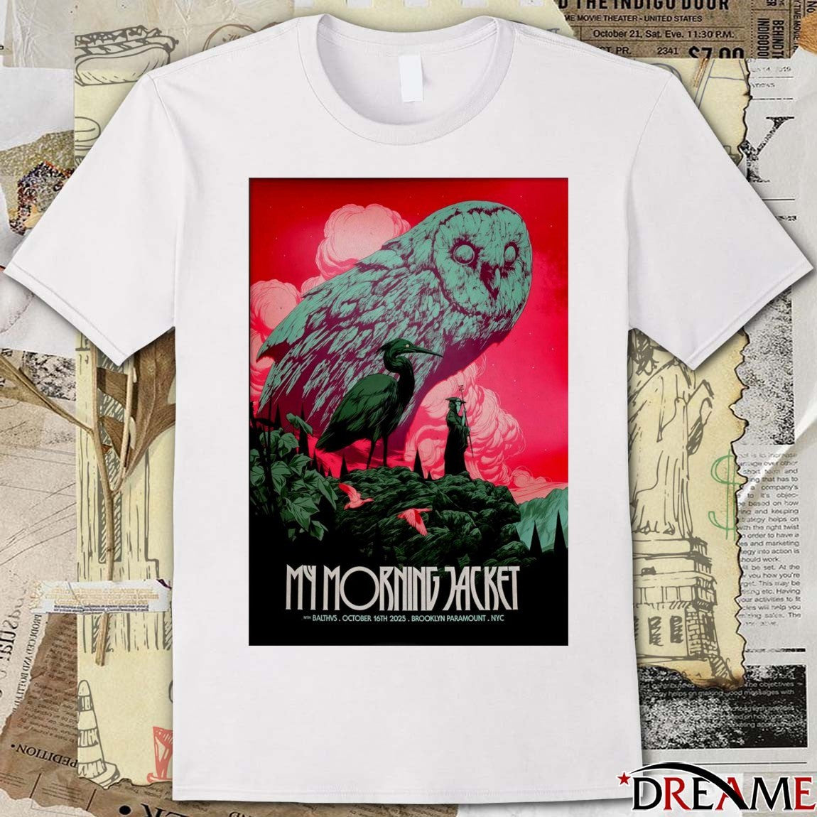 Poster My Morning Jacket October 16 2025 Brooklyn Paramount Theater in Brooklyn NY t-shirt