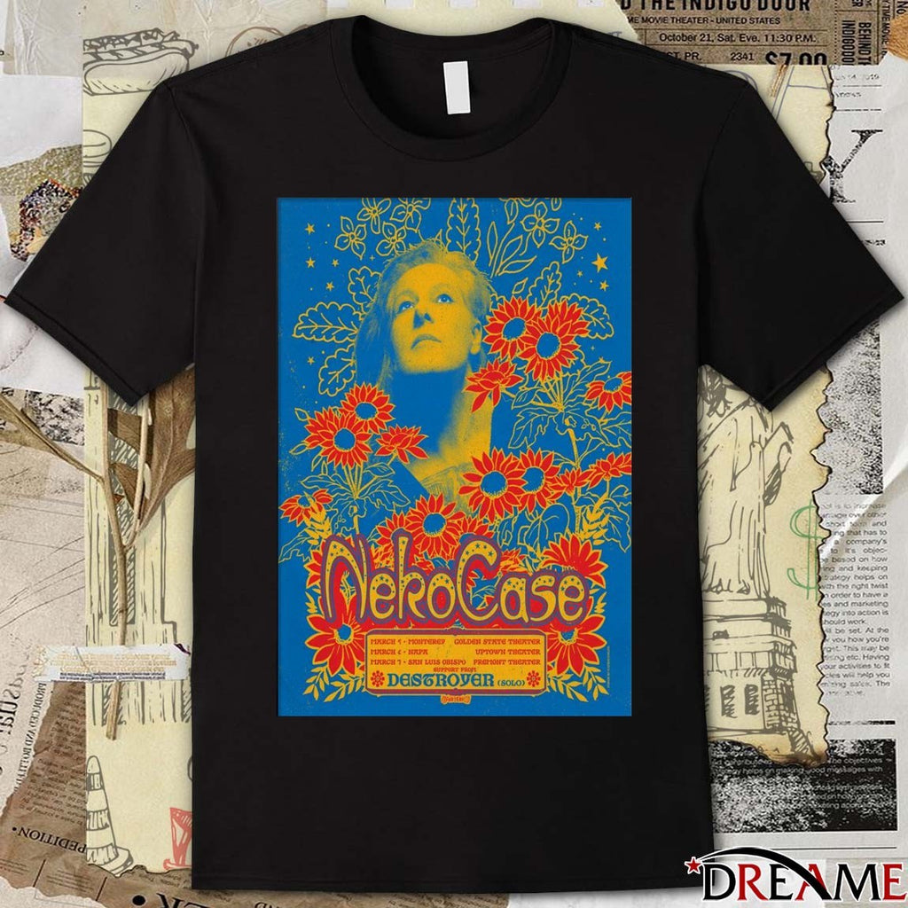 Poster Neko Case San Luis Obispo CA March 7 2026 t-shirt