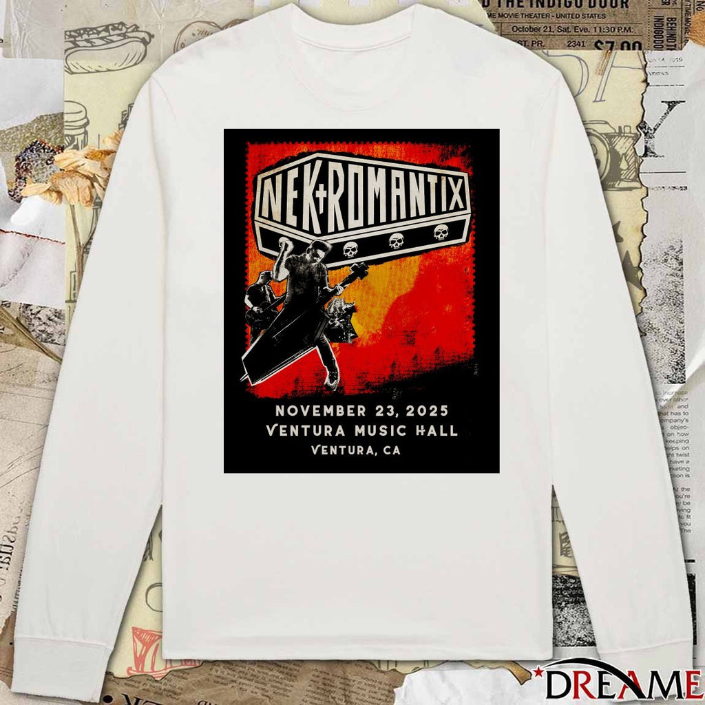 Poster Nekromantix Tour Ventura Music Hall Ventura CA On November 23 2025 t-shirt