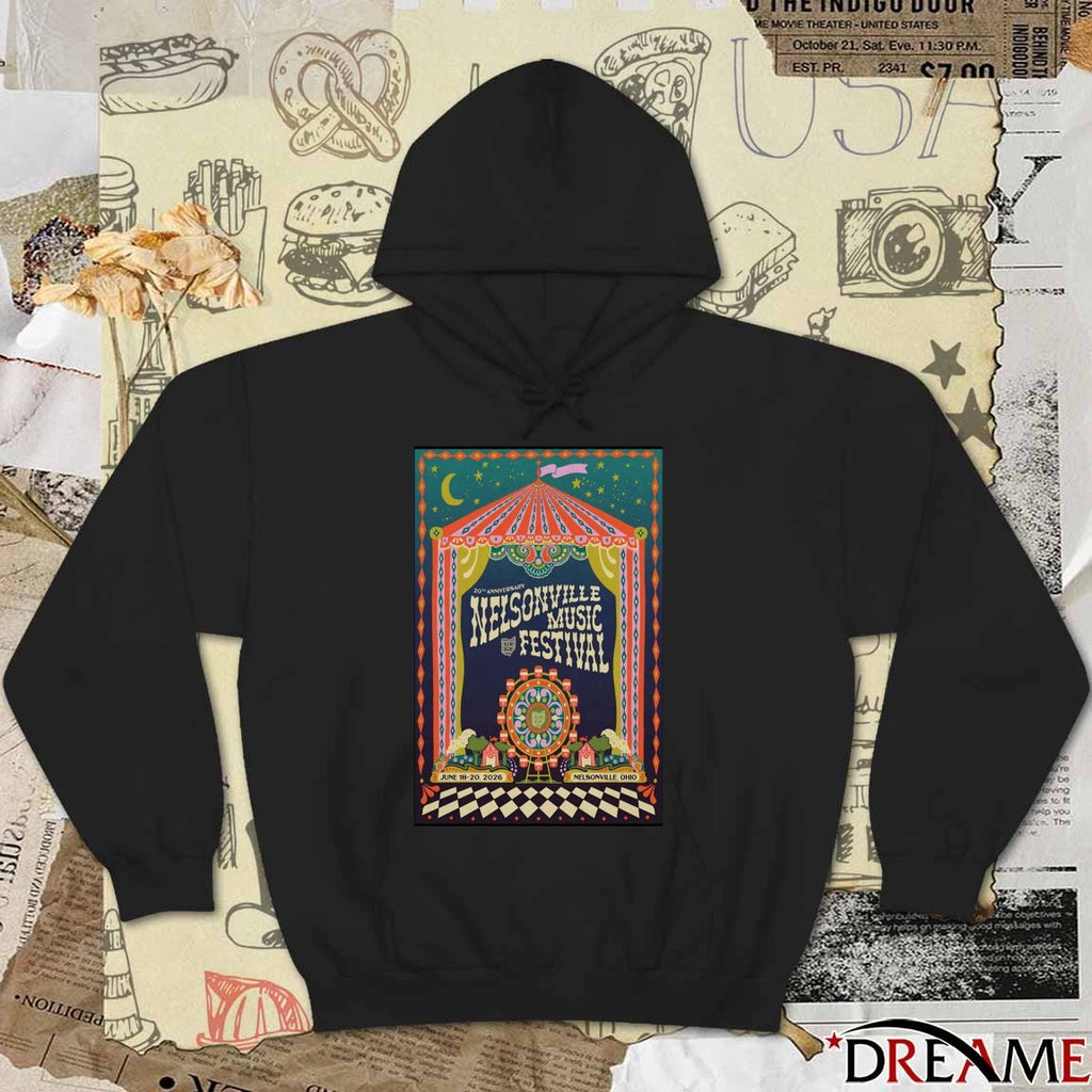 Poster Nelsonville Music Festival Nelsonville OH June 18-20 2026 t-shirt