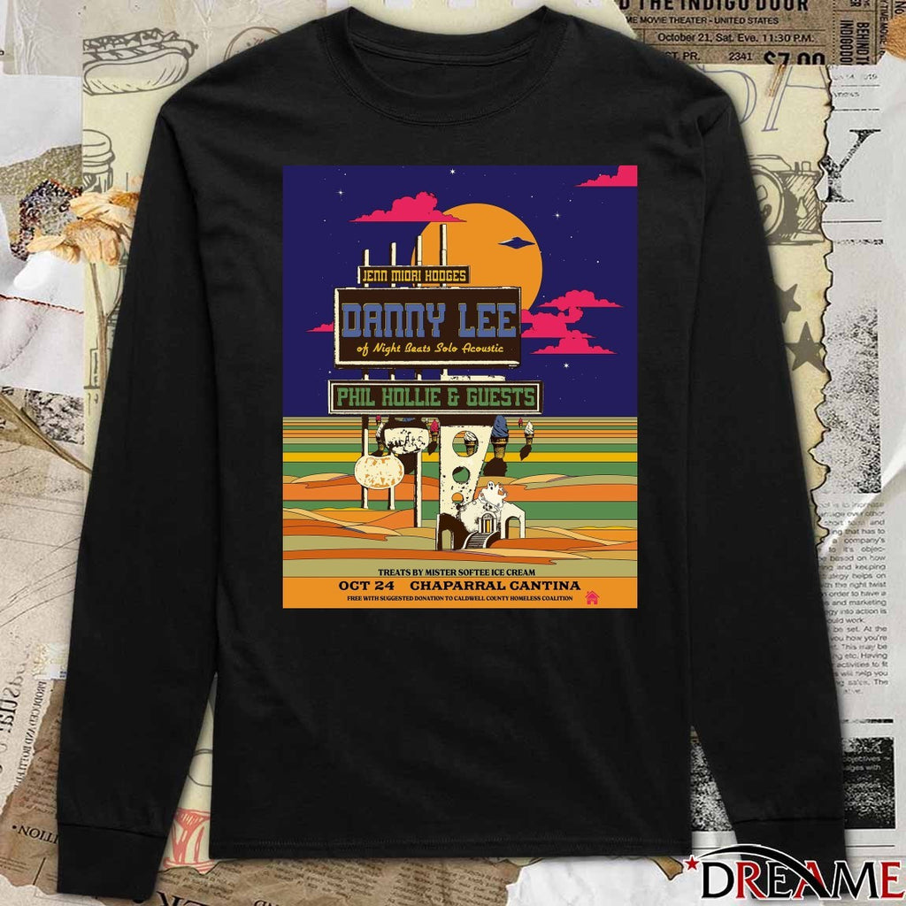 Poster Night Beats w Jenn Miori Hodges and Phil Hollie Chaparral Cantina October 24 2025 t-shirt