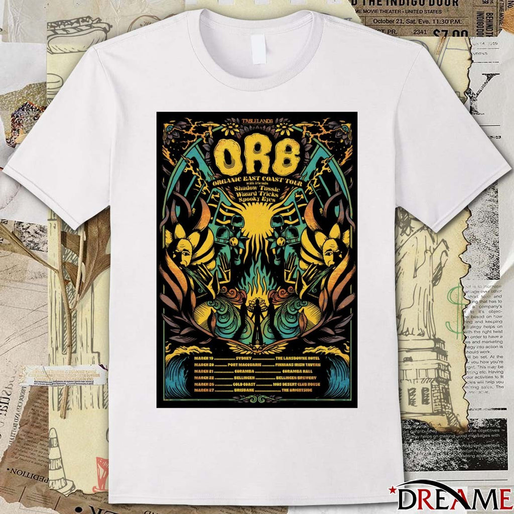 Poster O.R.B Band Organic East Coast March 19 – 27 2026 Shows t-shirt