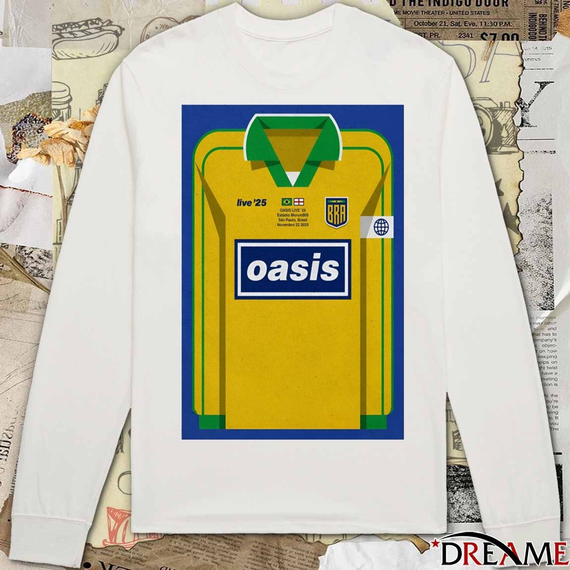 Poster Oasis November 22 2025 Estádio MorumBIS In São Paulo Brazil t-shirt