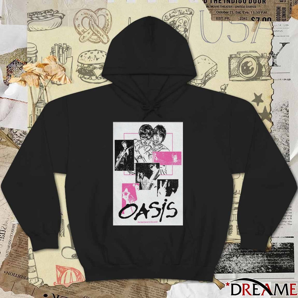 Poster Oasis The Best Band In The World 2025 t-shirt