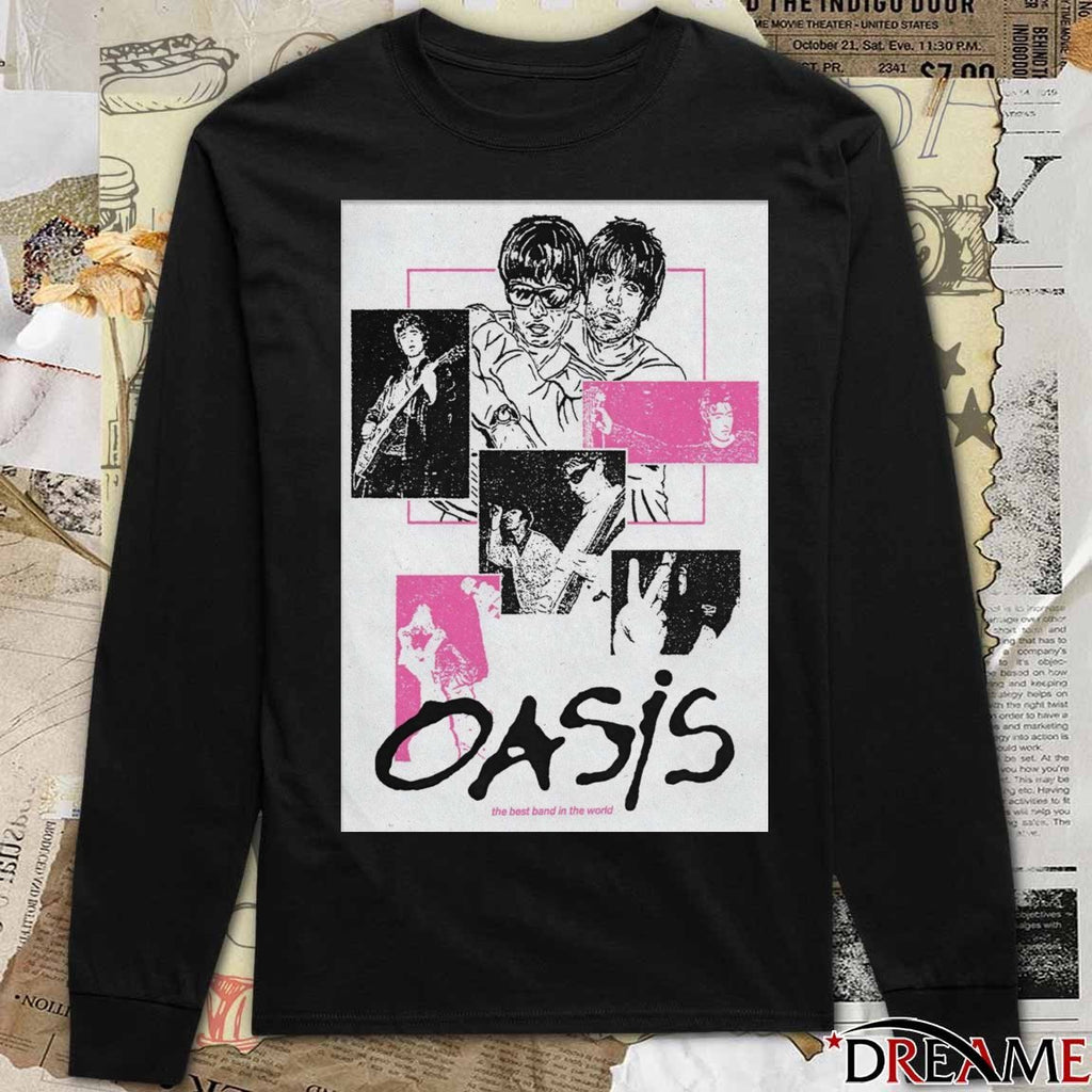 Poster Oasis The Best Band In The World 2025 t-shirt