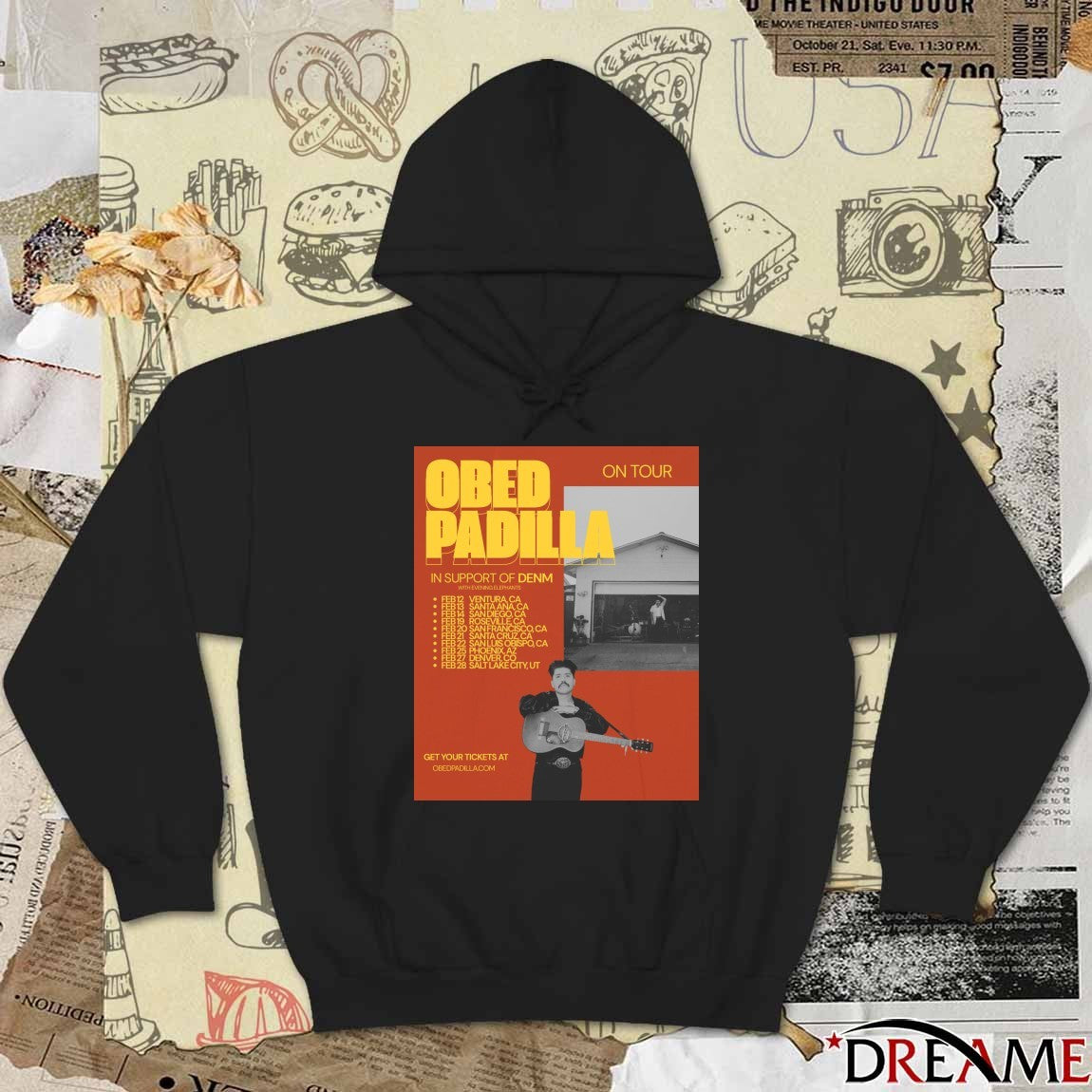 Poster Obed Padilla On Tour 2026 February 12 – 28 t-shirt