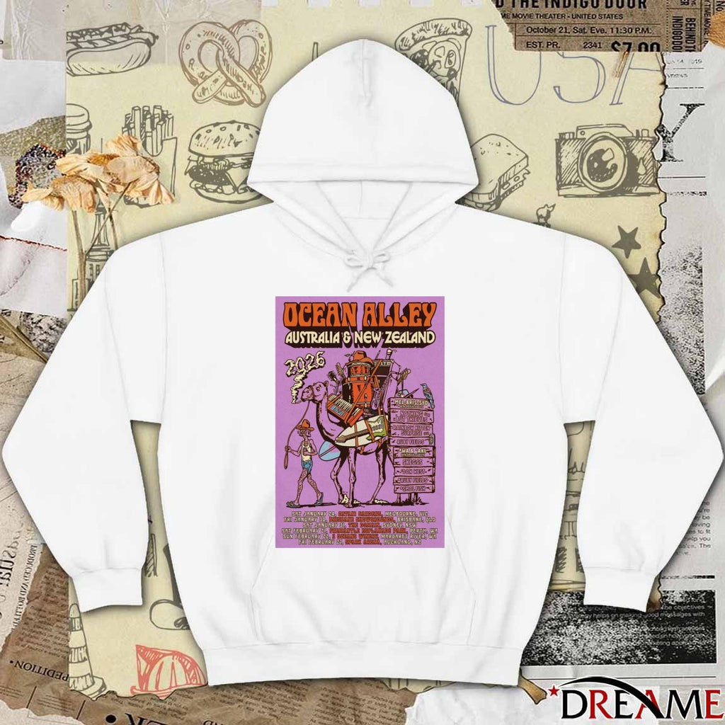 Poster Ocean Alley 2026 Australia and New Zealand January – February t-shirt