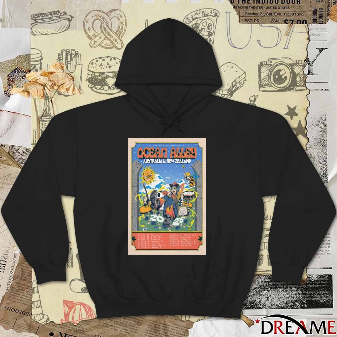 Poster Ocean Alley Tour Australia And New Zealand January – March 2026 t-shirt