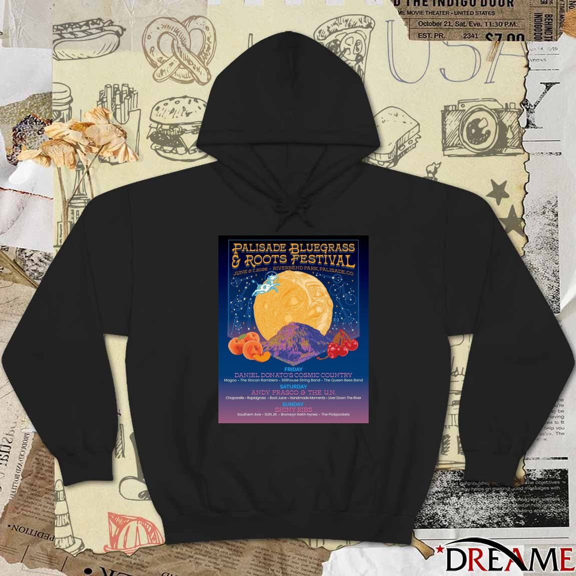 Poster Palisade Bluegrass And Roots Festival June 5-7 2026 In Palisade CO t-shirt