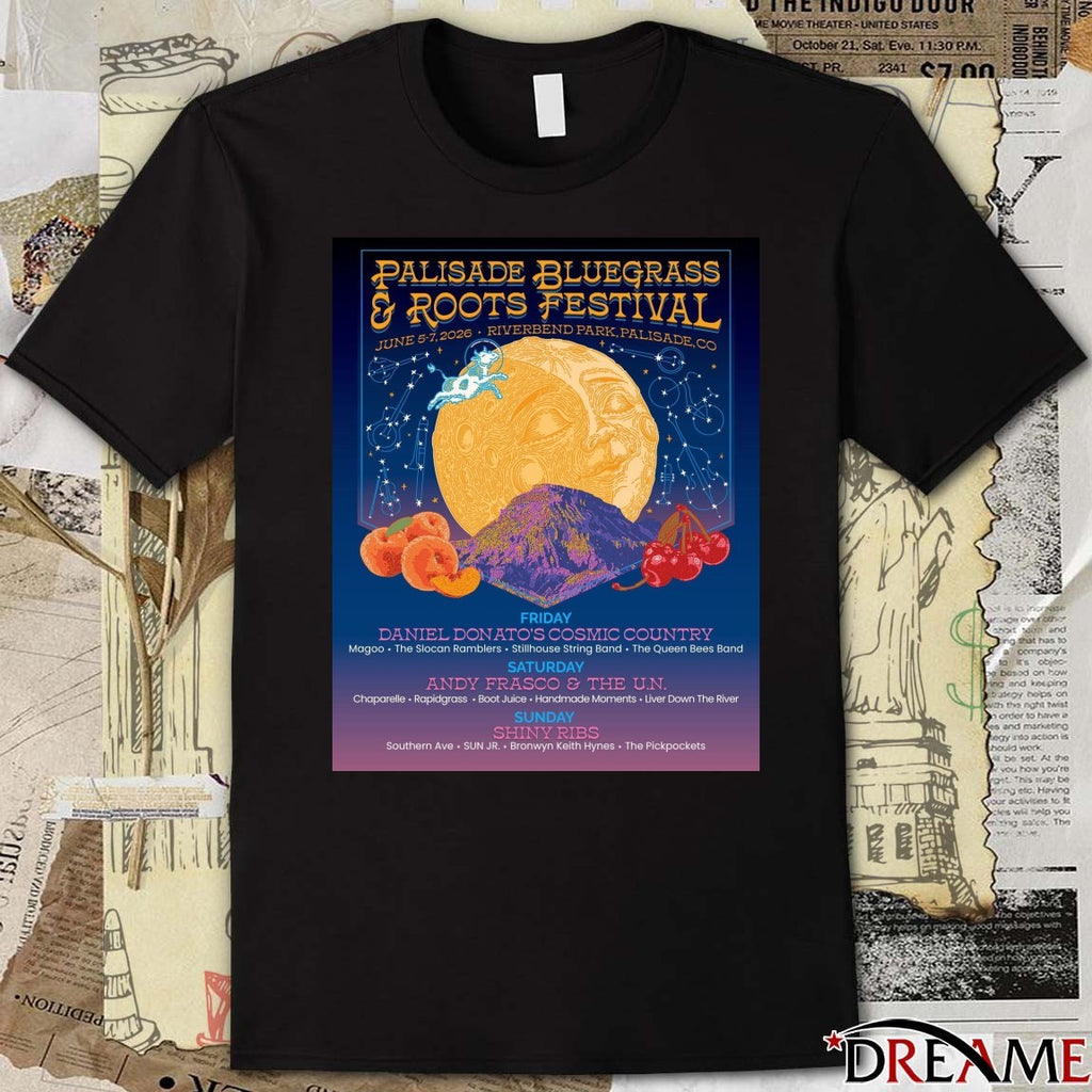 Poster Palisade Bluegrass And Roots Festival June 5-7 2026 In Palisade CO t-shirt
