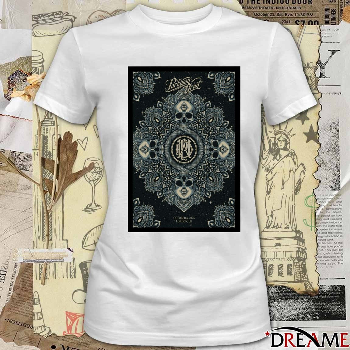Poster Parkway Drive Tour London UK October 04 2025 t-shirt