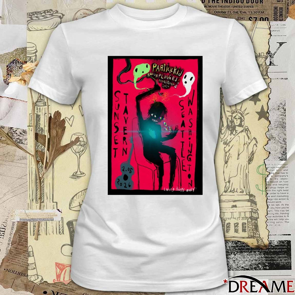 Poster Particle Kid Seattle WA Event February 5 2026 t-shirt