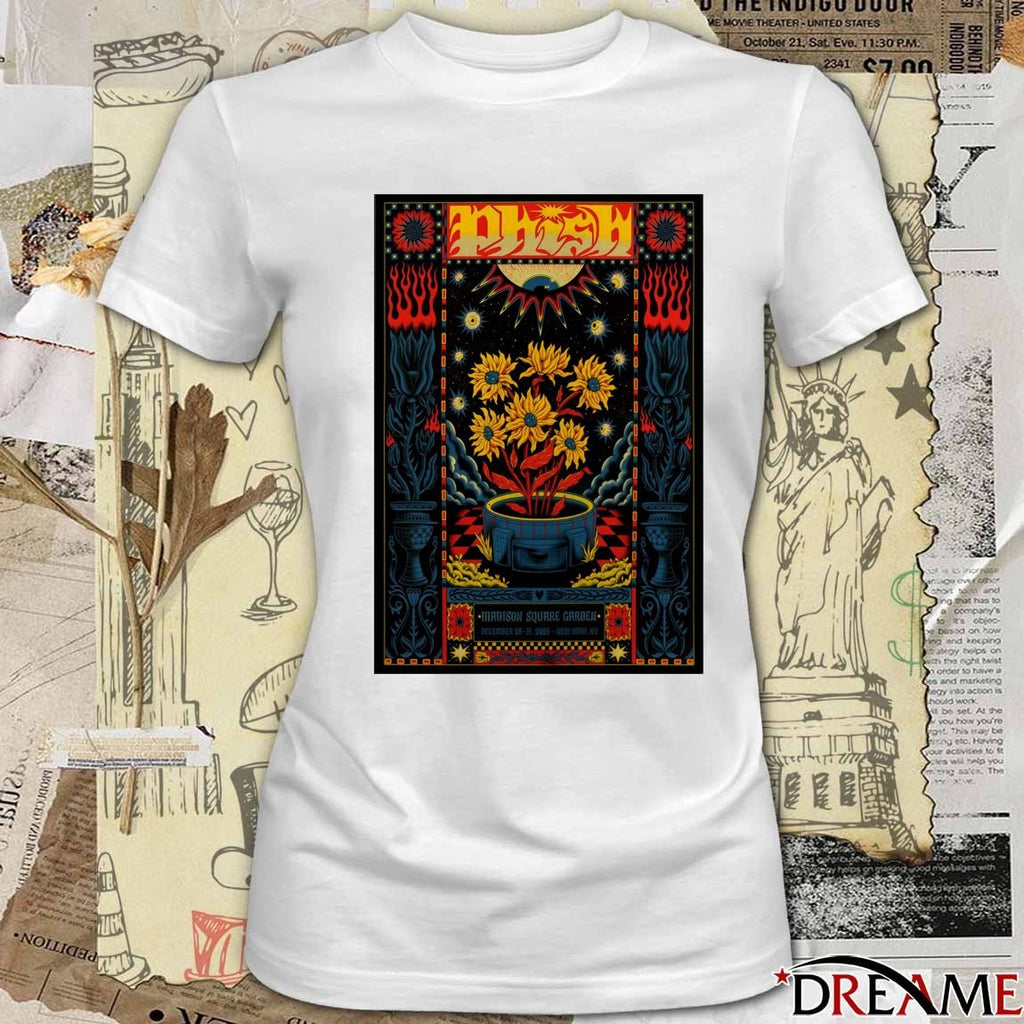 Poster Phish NYE December 28 – 31 2025 Madison Square Garden New York t-shirt
