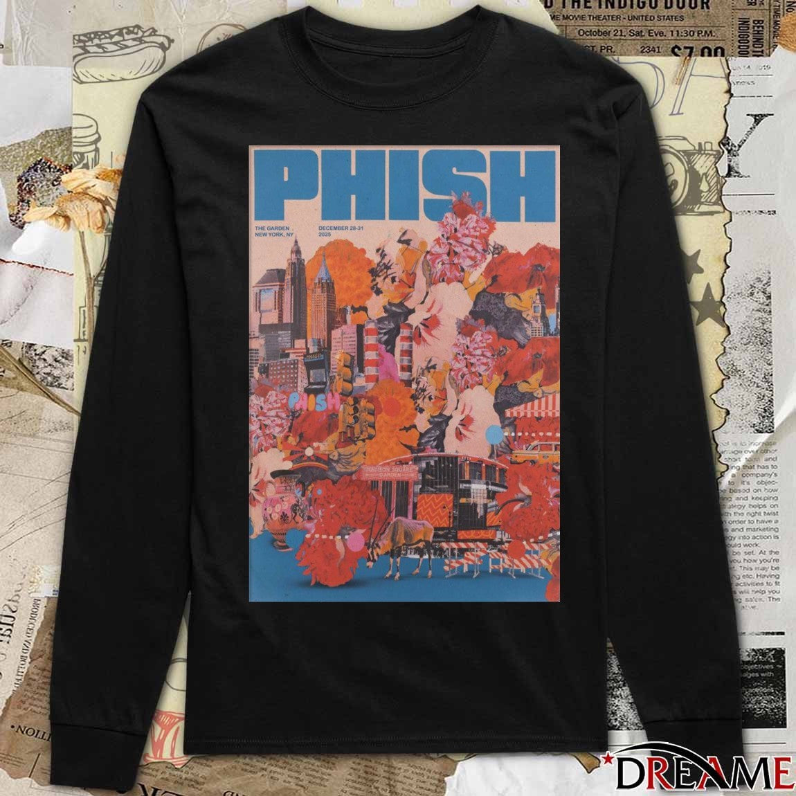 Poster Phish New York NYE On December 28-31 2025 The Garden New York NY t-shirt