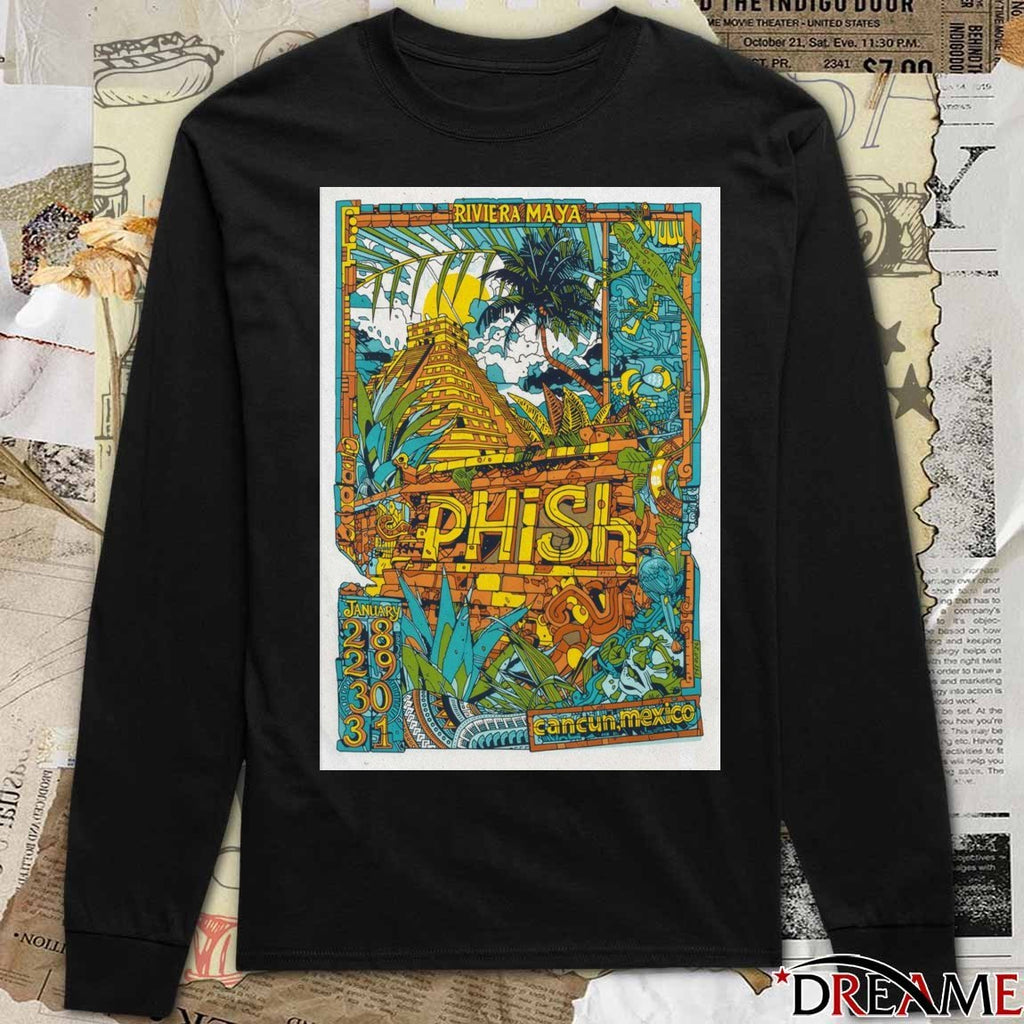 Poster Phish Riviera Maya Cancun Mexico January 28-31 2026 t-shirt