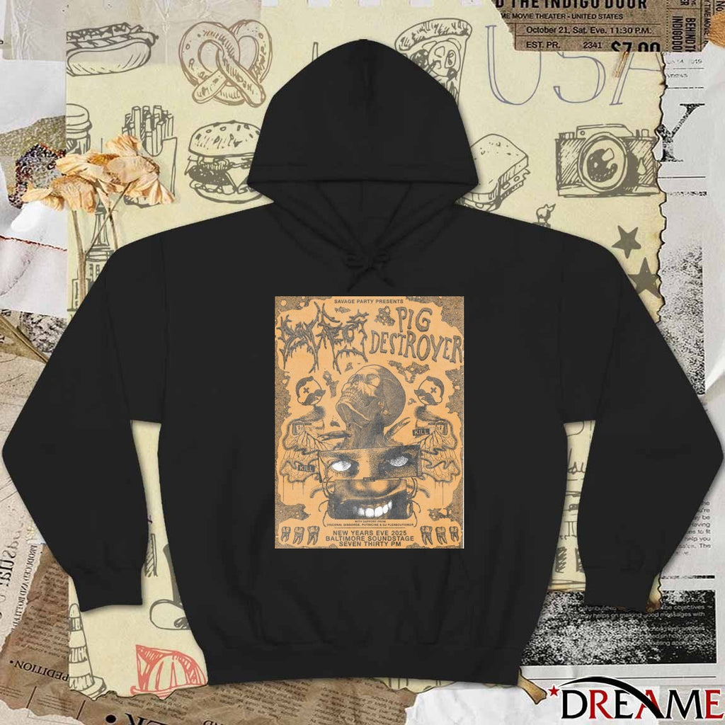 Poster Pig Destroyer New Years Eve Baltimore Soundstage In Baltimore MD December 31 2025 t-shirt