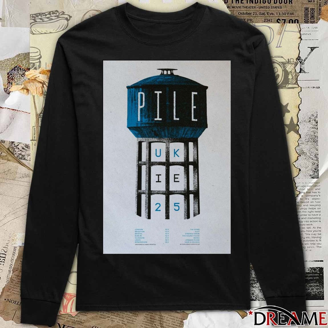 Poster Pile UK & Ireland Tour November 12 – 19 2025 t-shirt
