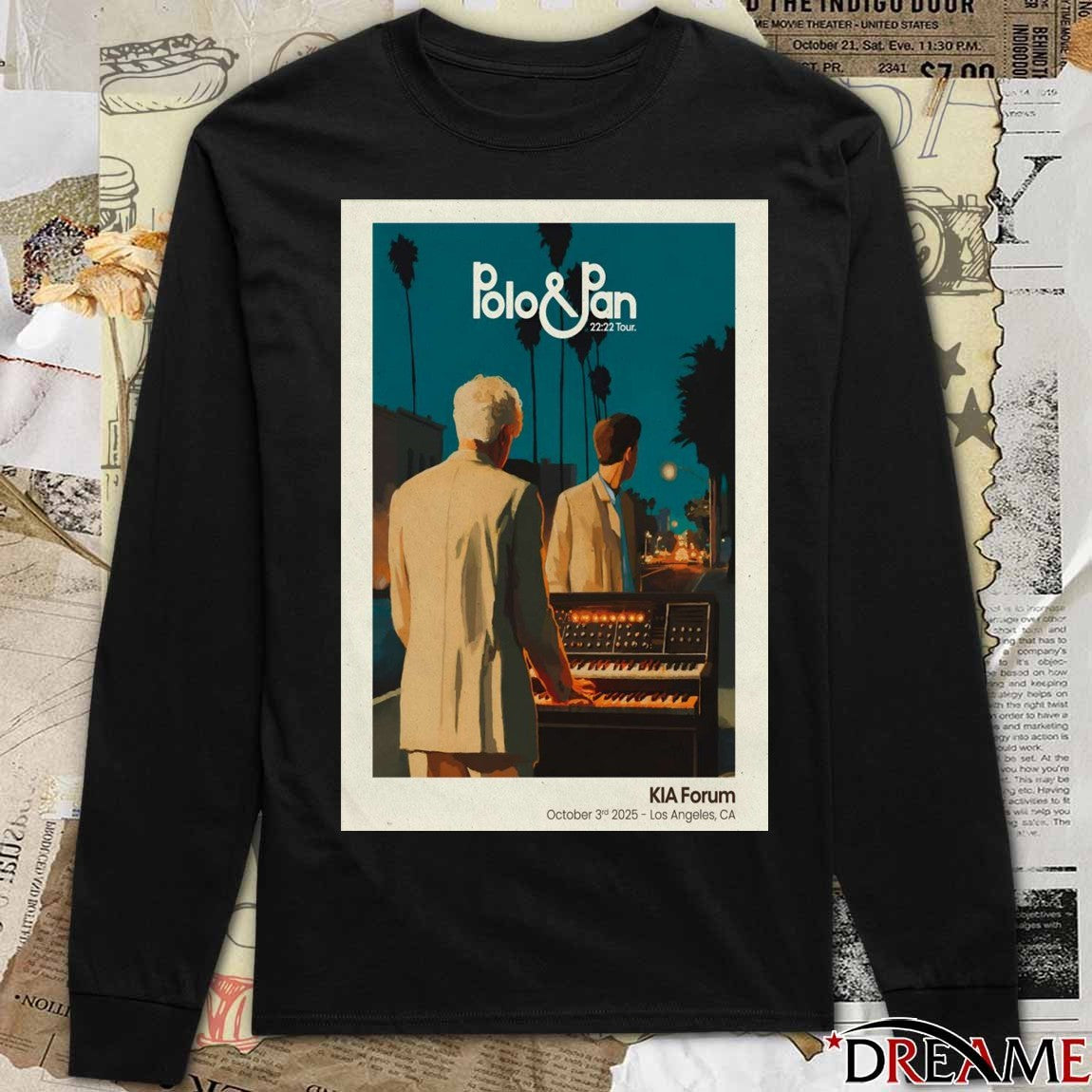 Poster Polo And Pan 22 22 Tour October 3 2025 Inglewood Event Los Angeles CA t-shirt