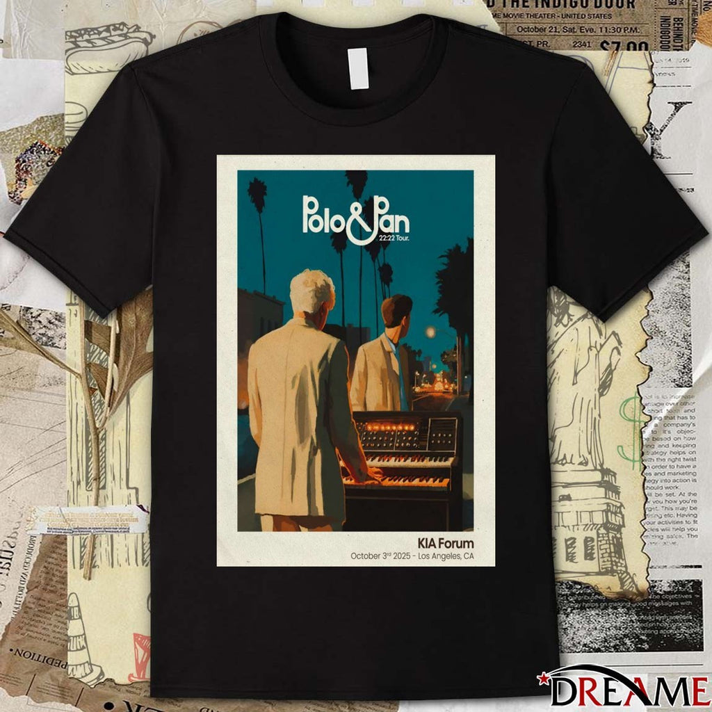 Poster Polo And Pan 22 22 Tour October 3 2025 Inglewood Event Los Angeles CA t-shirt