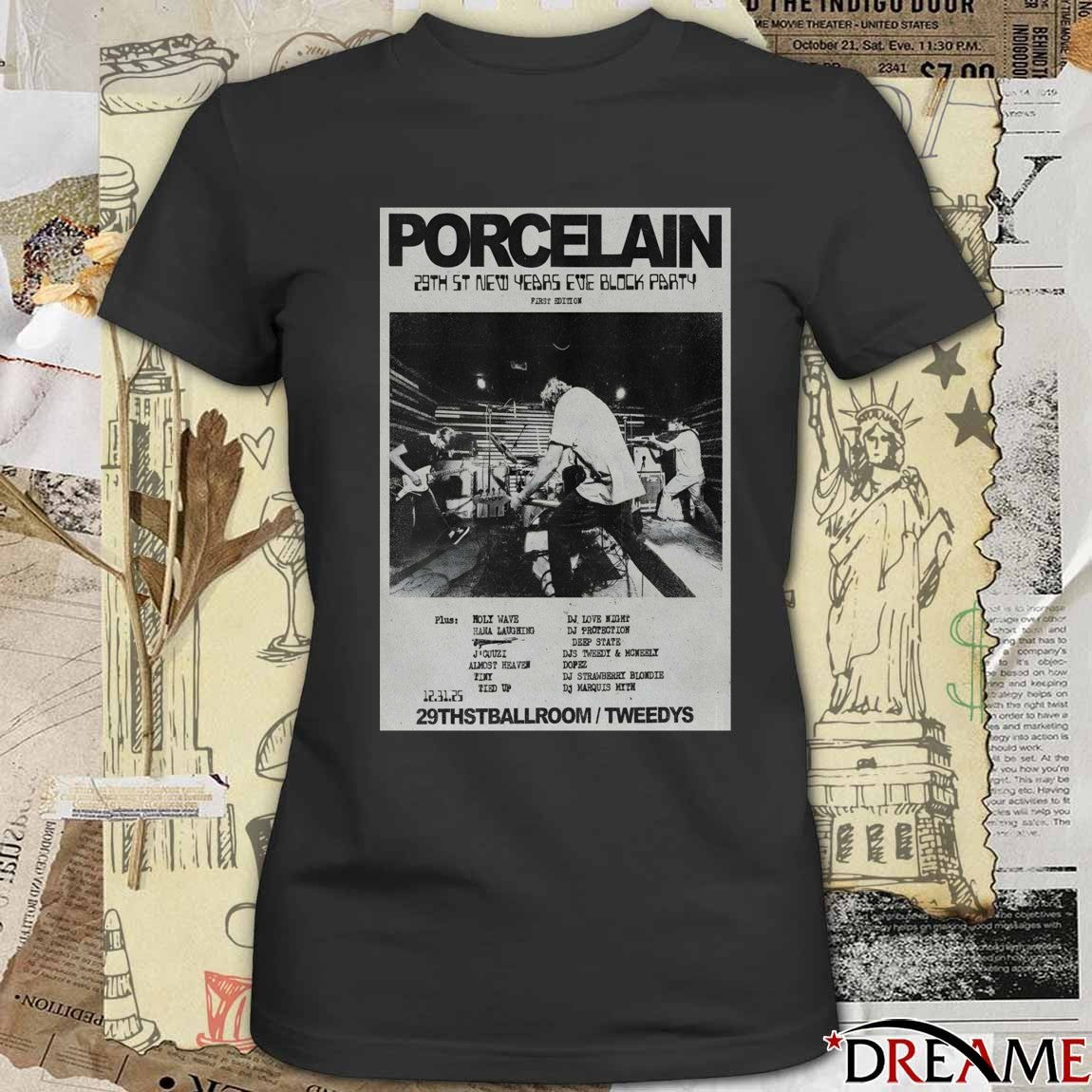 Poster Porcelain NYE In Austin TX On December 31 2025 t-shirt