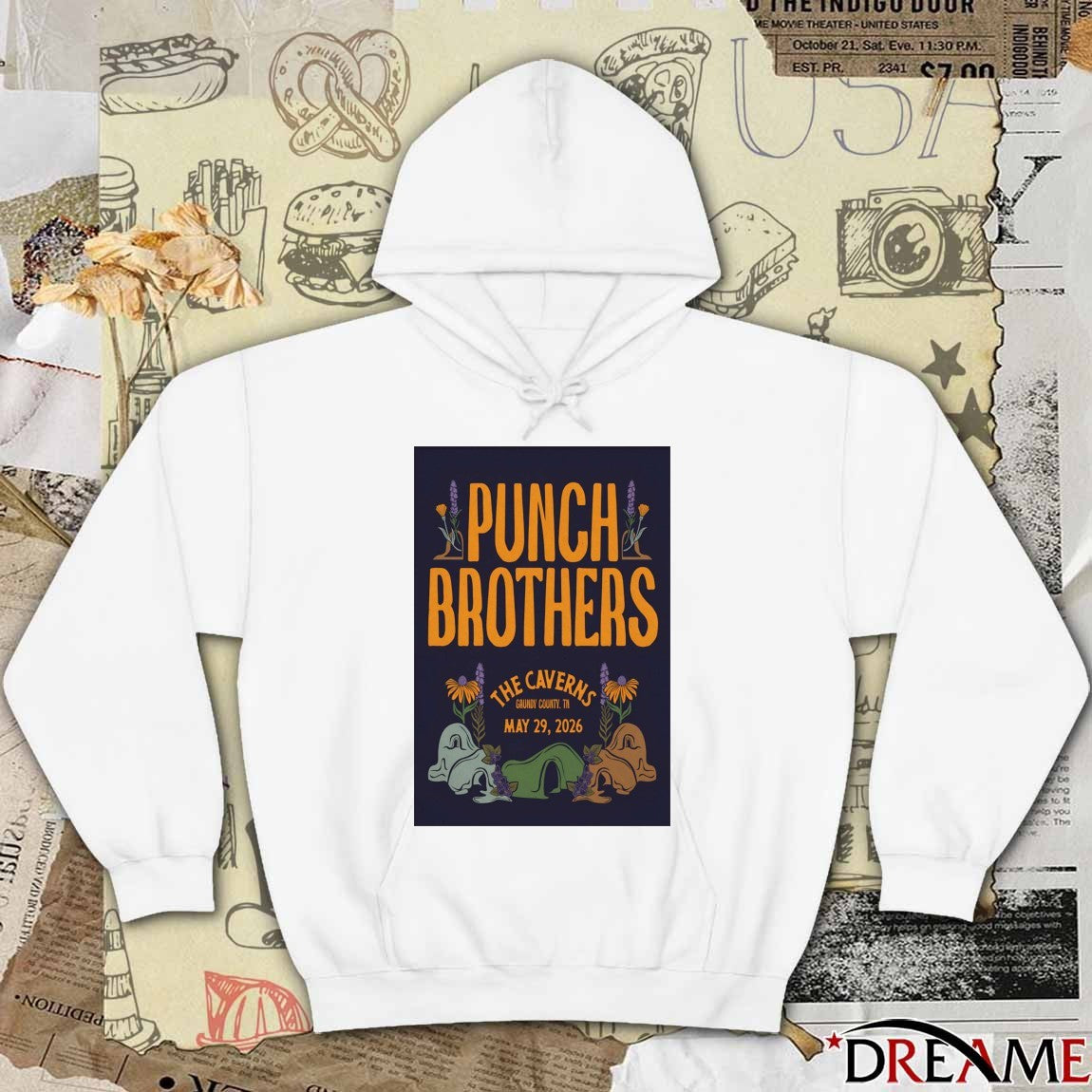 Poster Punch Brothers May 29 2026 The Caverns Pelham TN t-shirt