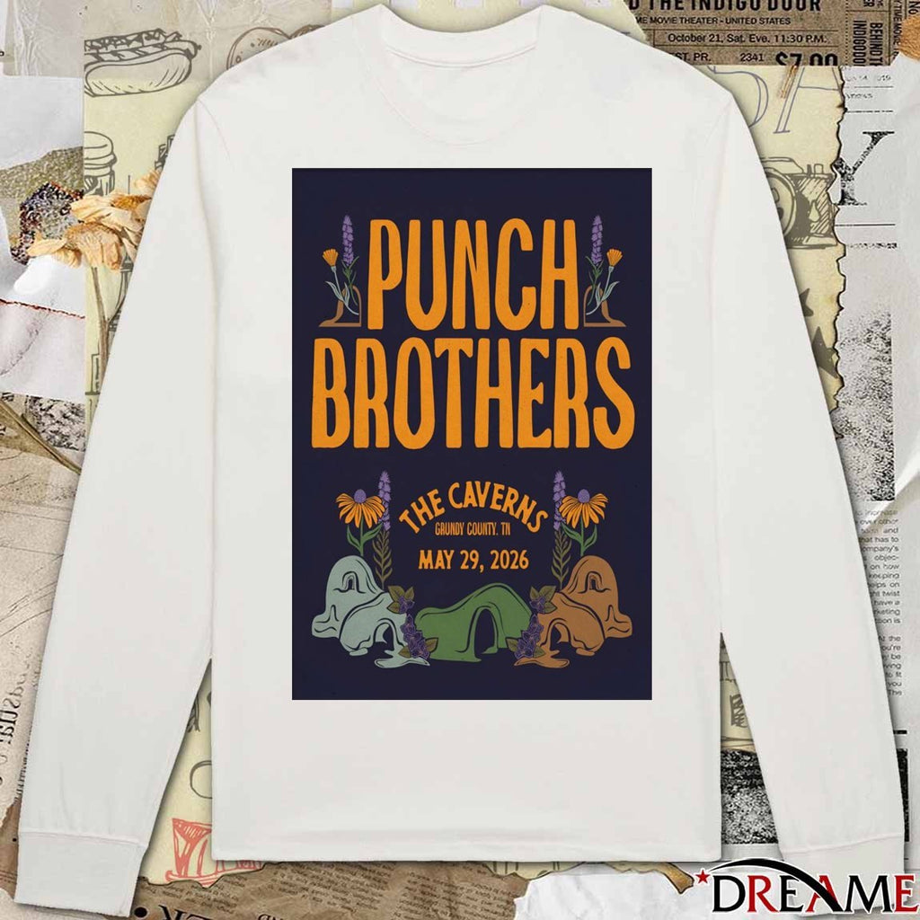 Poster Punch Brothers May 29 2026 The Caverns Pelham TN t-shirt