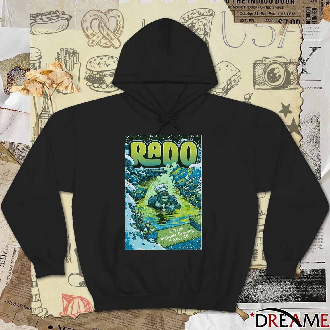 Poster Rado January 17 2026 Highside Brewing Frisco CO t-shirt