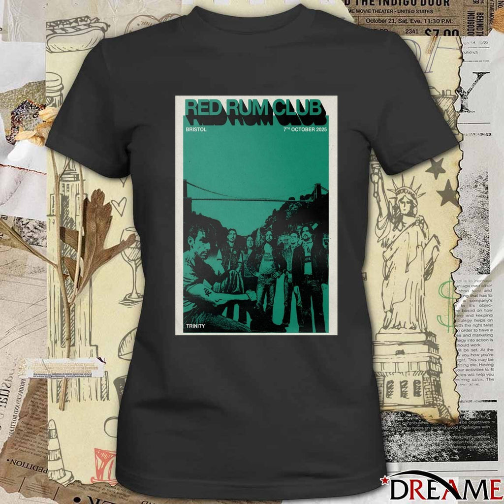 Poster Red Rum Club Bristol UK October 7th 2025 t-shirt