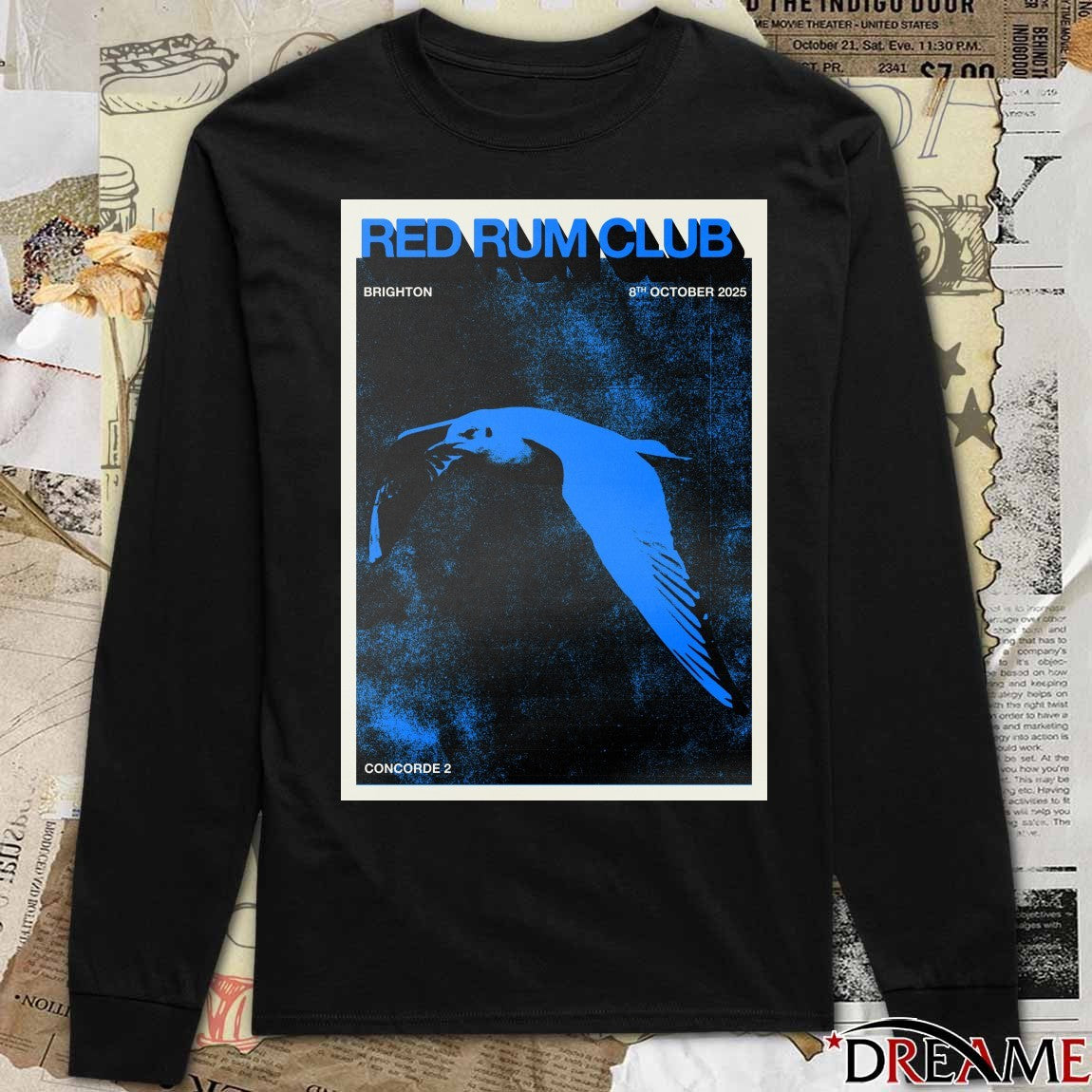Poster Red Rum Club October 8 2025 Concorde 2 Brighton UK t-shirt
