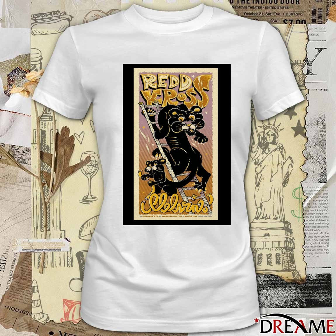 Poster Redd Kross x Melvins October 04 2025 Black Cat Washington DC t-shirt
