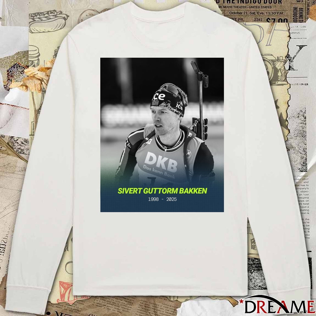 Poster Rest In Peace Sivert Guttorm Bakken 1998 – 2025 International Biathlon Union t-shirt