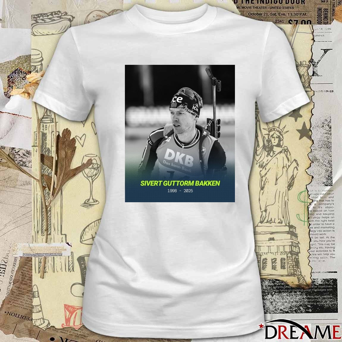 Poster Rest In Peace Sivert Guttorm Bakken 1998 – 2025 International Biathlon Union t-shirt