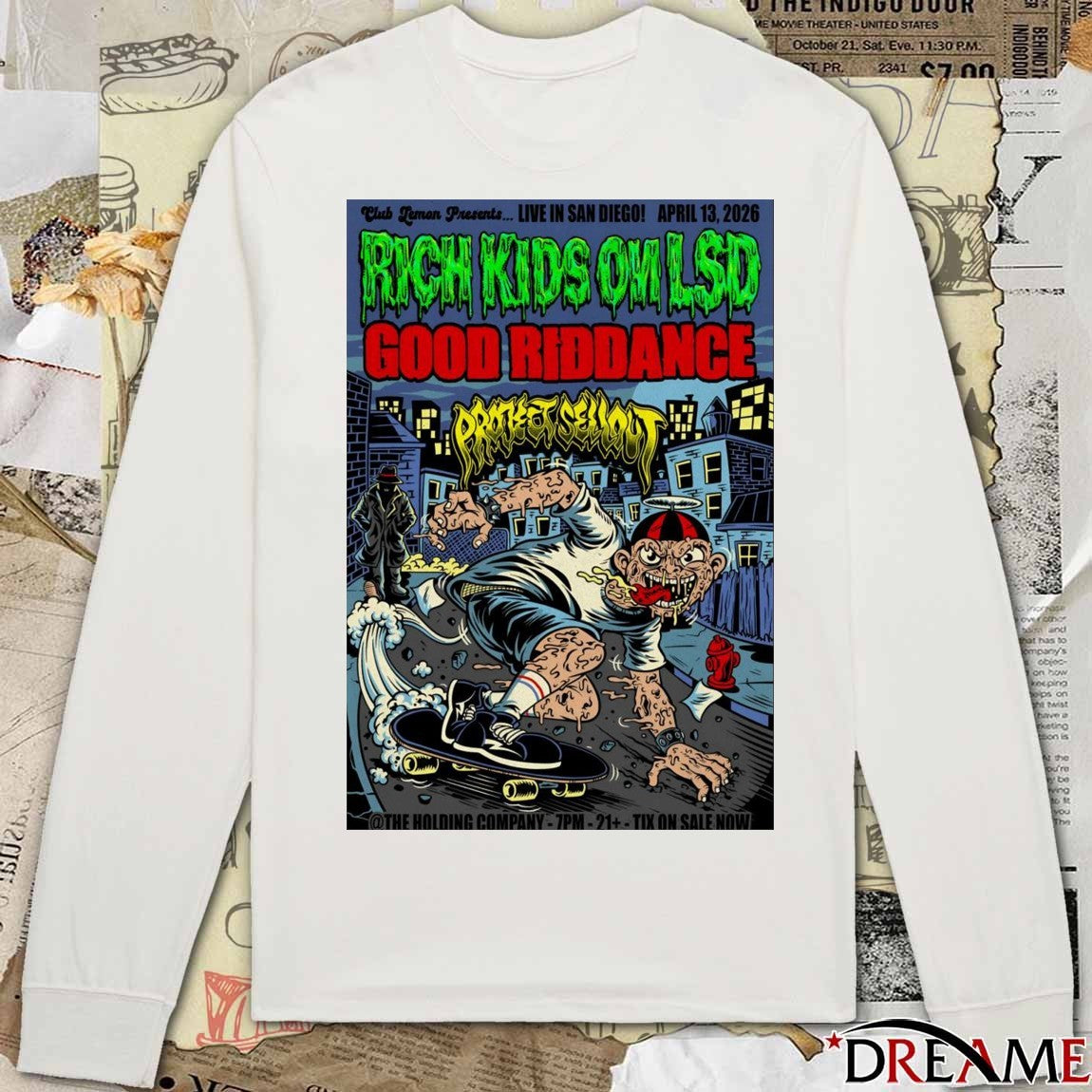 Poster Rich Kids On LSD In San Diego CA On April 13 2026 t-shirt