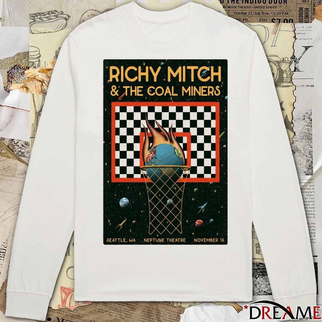 Poster Richy Mitch And The Coal Miners Neptune Theatre in Seattle WA November 16 2025 t-shirt