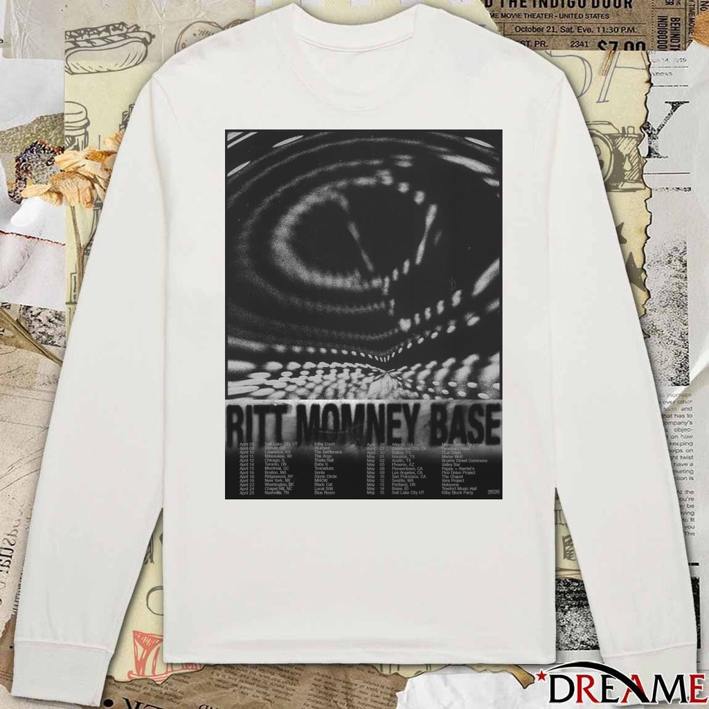 Poster Ritt Momney Base 2026 April – May Shows t-shirt