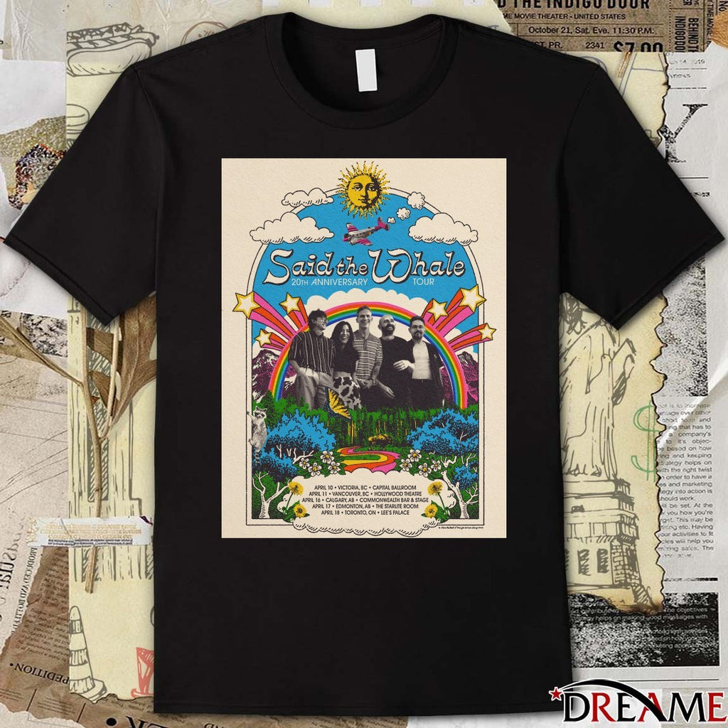 Poster Said The Whale 20th Anniversary Tour 2026 April 10 – 18 t-shirt