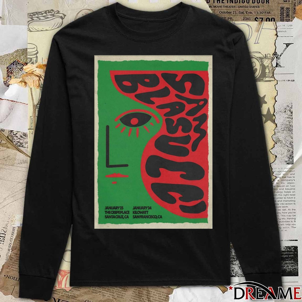 Poster Sam Blasucci January 23 2026 Santa Cruz CA And January 24 2026 San Francisco CA t-shirt