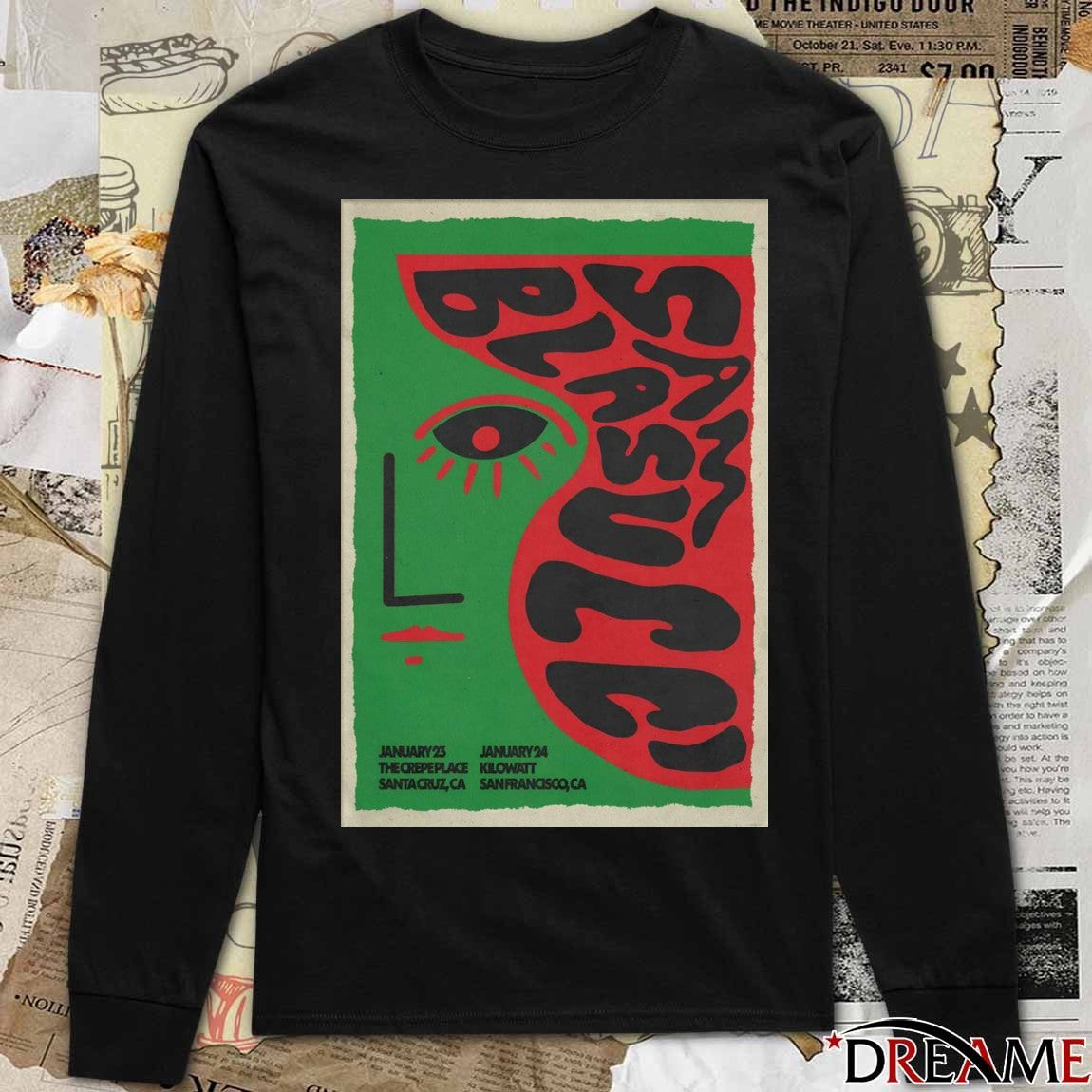 Poster Sam Blasucci January 23 2026 Santa Cruz CA And January 24 2026 San Francisco CA t-shirt