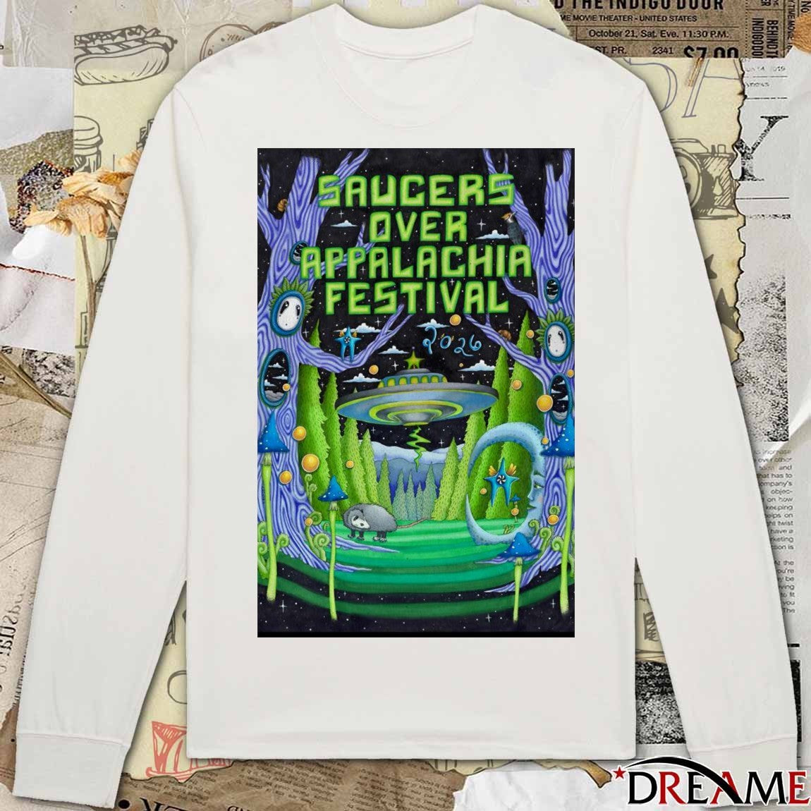 Poster Saucers Over Appalachia Festival June 13 2026 In Bristol VA t-shirt