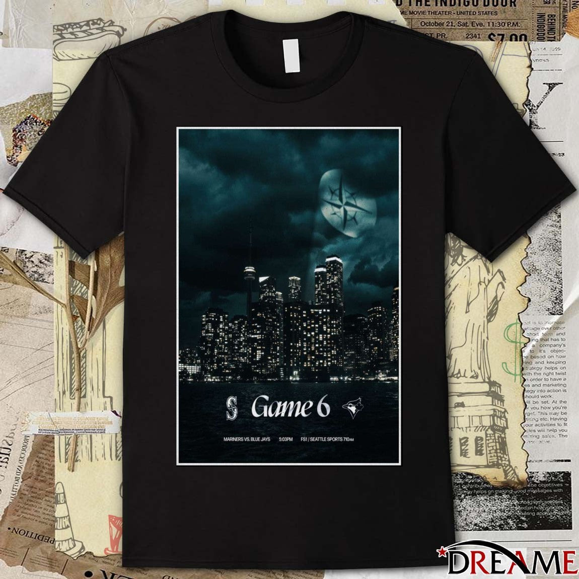 Poster Seattle Mariners Vs Toronto Blue Jays Game 6 October 19 2025 t-shirt