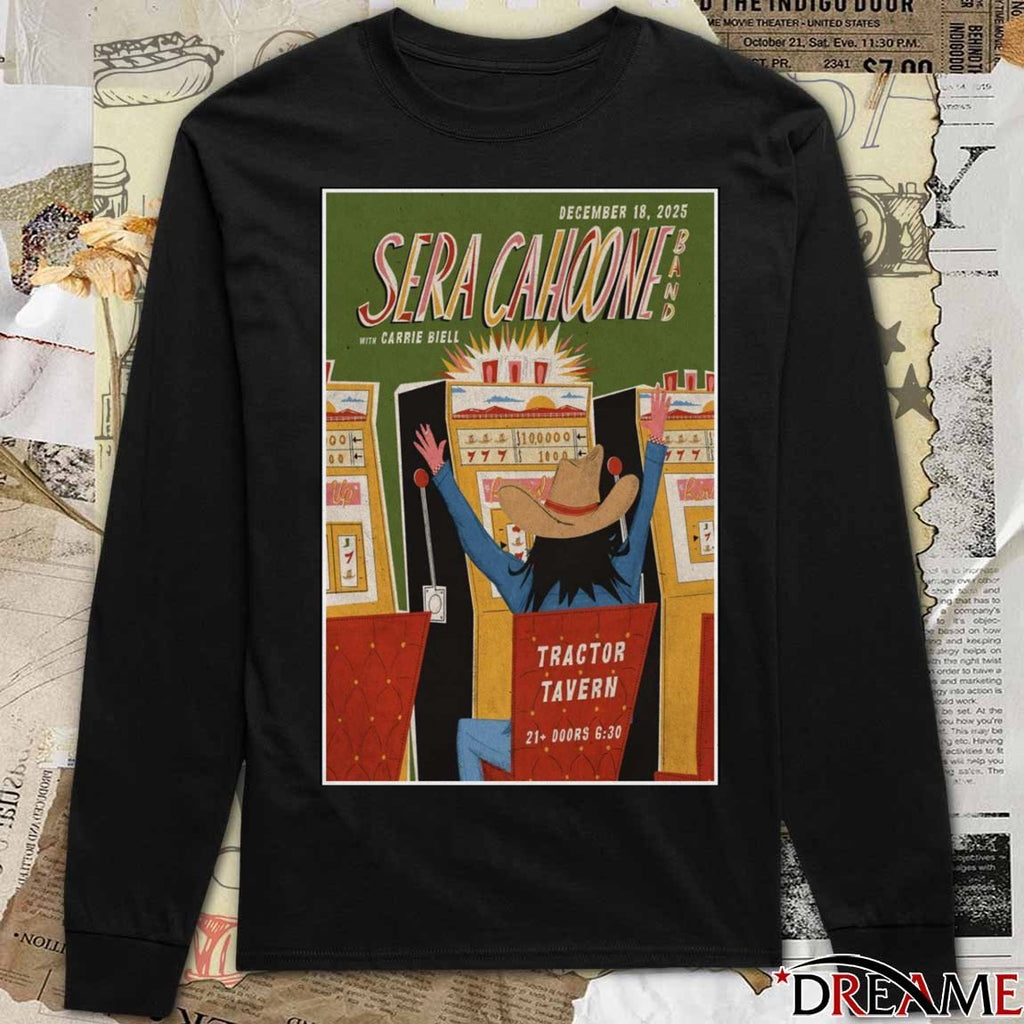 Poster Sera Cahoone December 18 2025 Tractor Tavern Seattle WA t-shirt