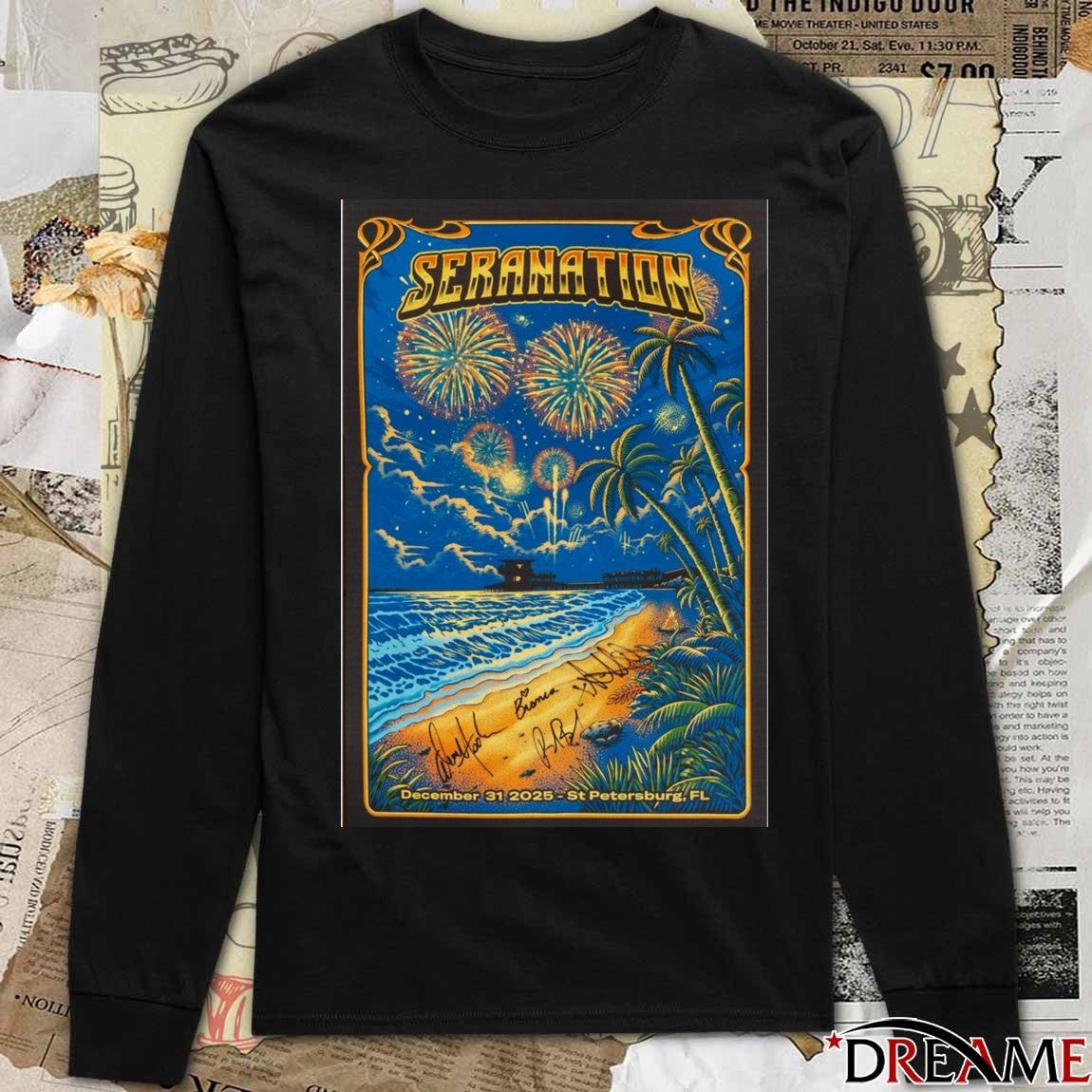 Poster Seranation December 31 2025 St. Petersburg Signed t-shirt