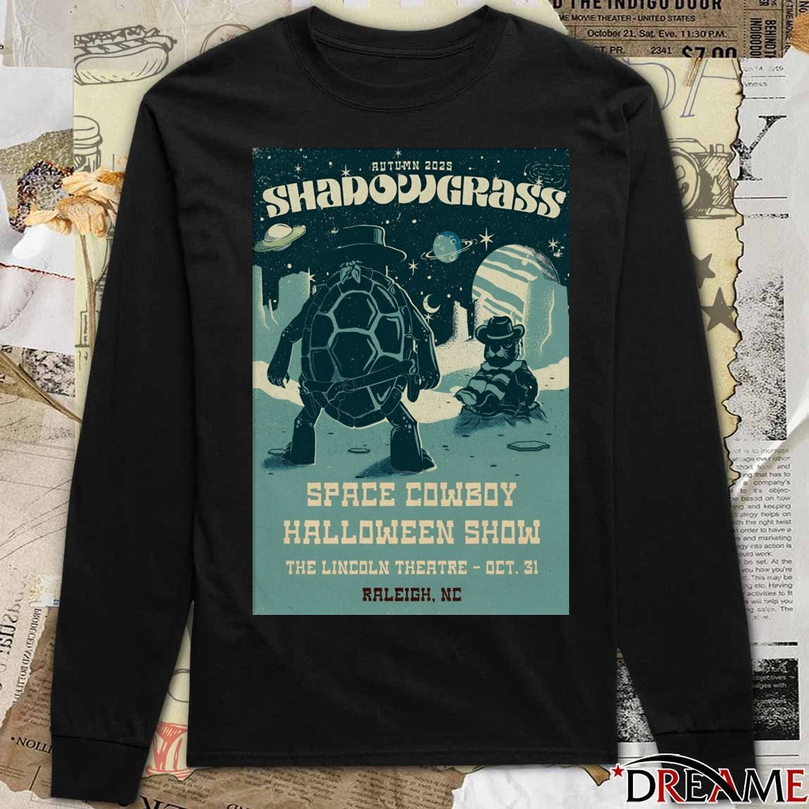 Poster Shadowgrass Halloween Show Lincoln Theatre In Raleigh NC October 31 2025 t-shirt