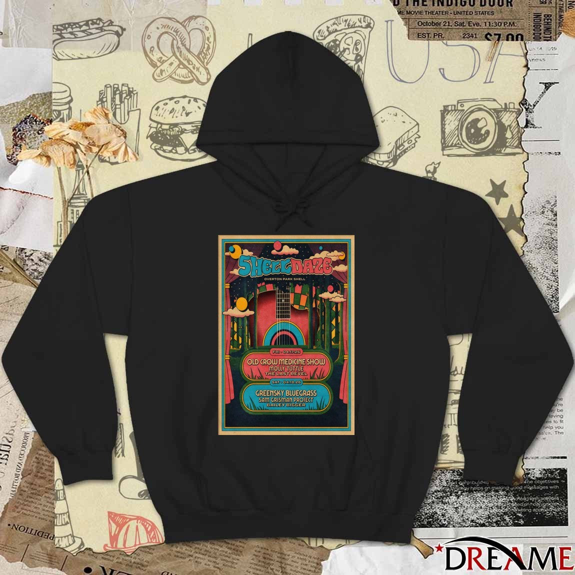 Poster Shell Daze Music Festival Memphis TN April 17-18 2026 t-shirt