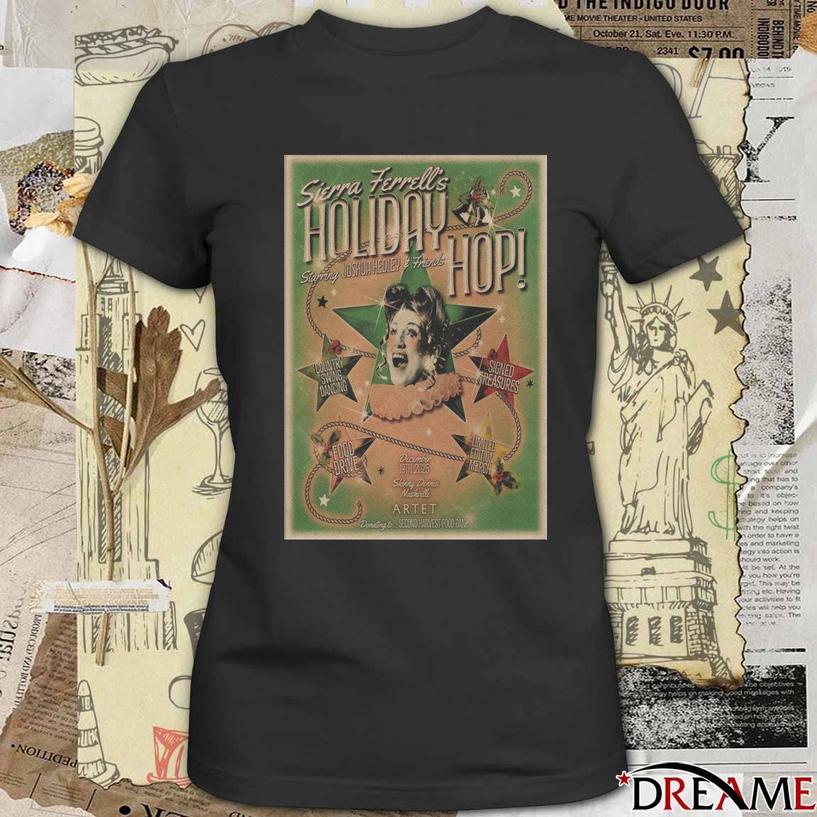 Poster Sierra Ferrell Holiday Hop December 19 2025 Nashville t-shirt