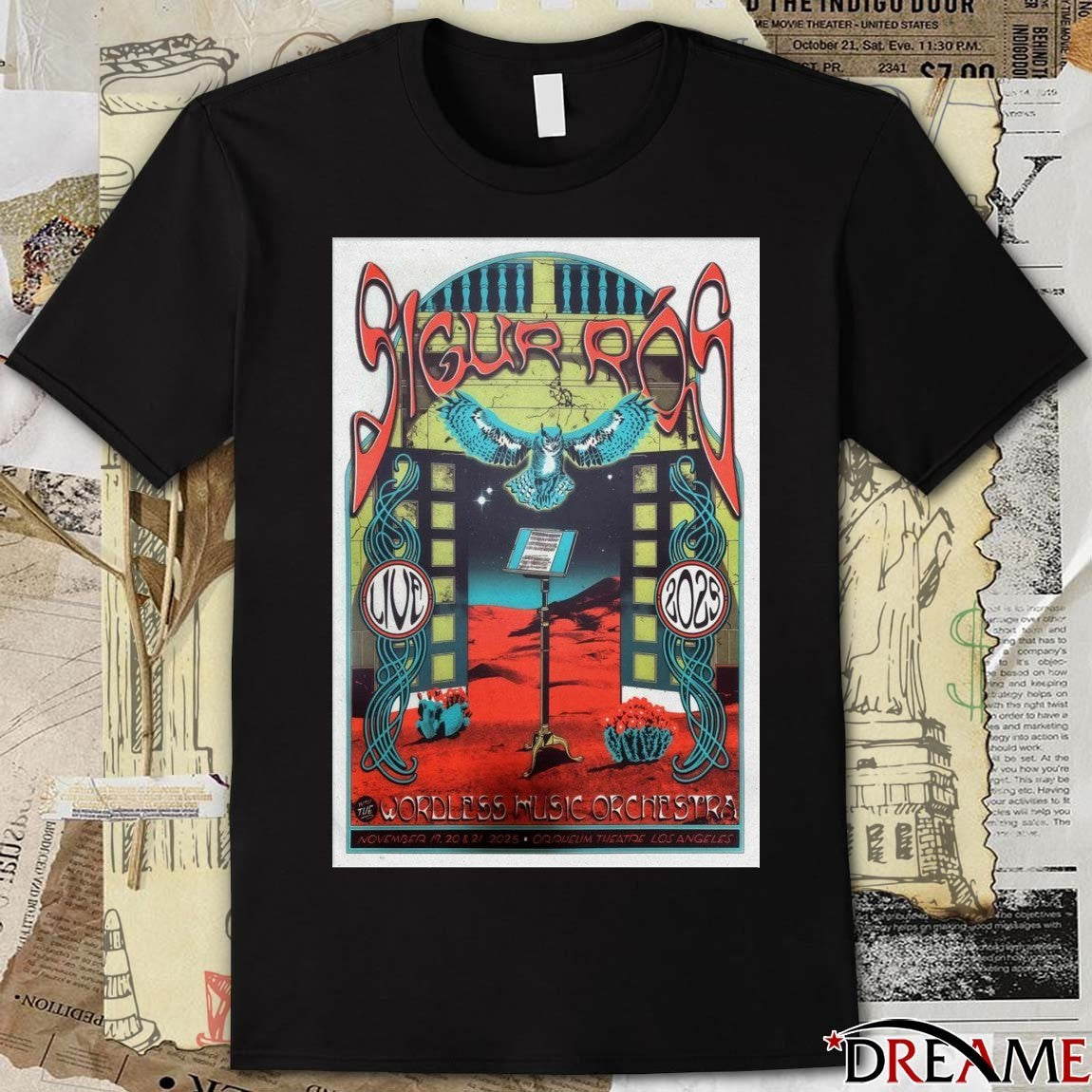 Poster Sigur Ros Los Angeles Event On November 19-21 2025 t-shirt