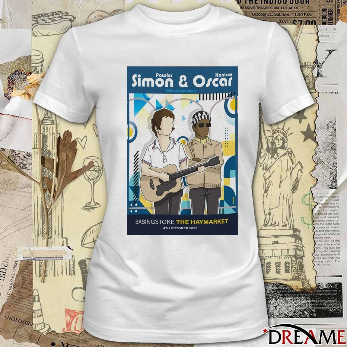 Poster Simon and Oscar In Basingstoke October 4 2025 The Haymarket t-shirt