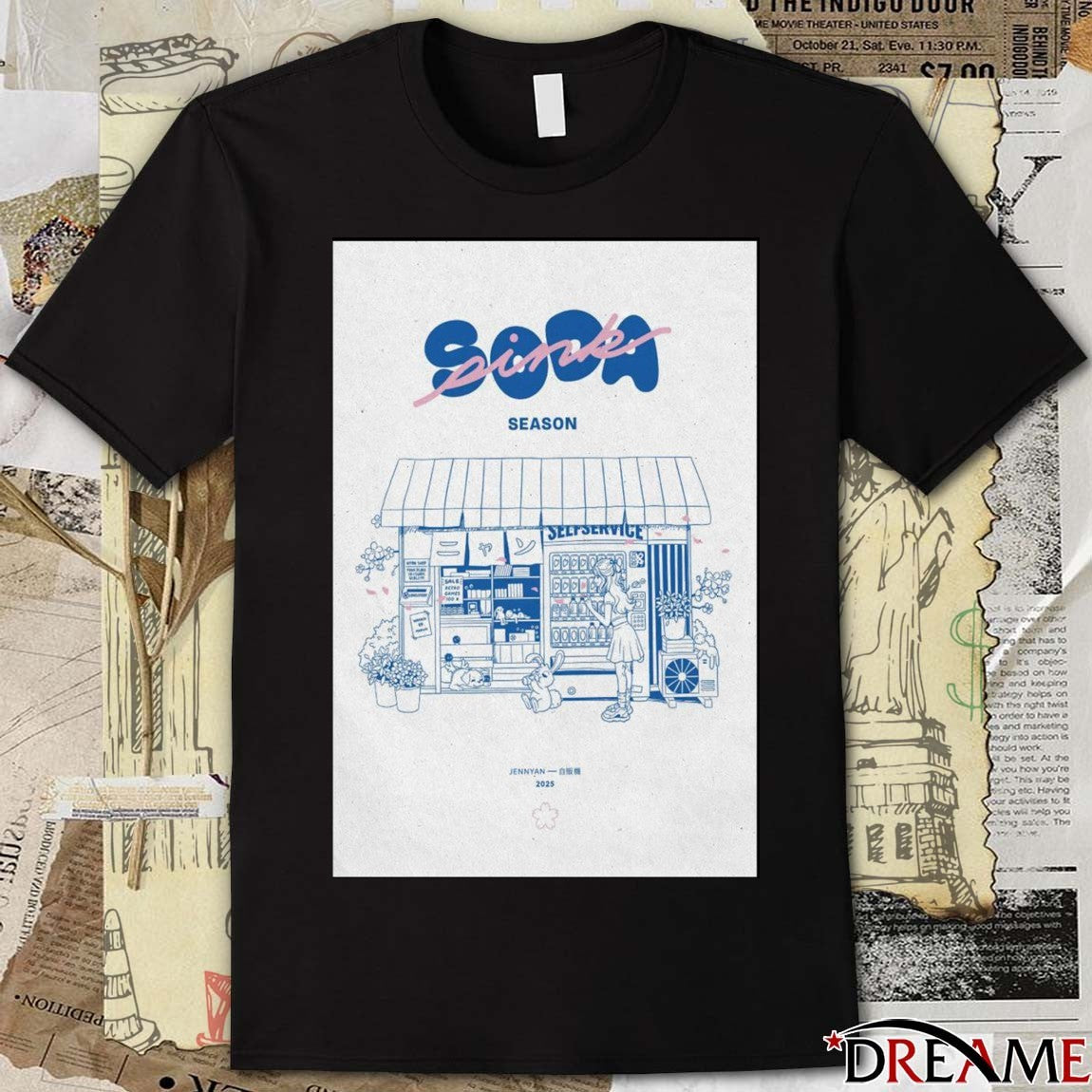 Poster Soda Pink Season 2025 JenNyan New t-shirt